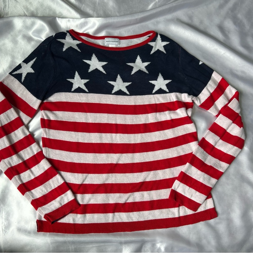 maus & hoffman american flag sweater